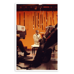 Ray Charles performing in a television studio