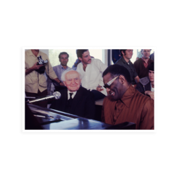 Ray Charles with former Israeli Prime Minister
